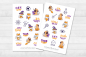 Preview: Halloween Katze und Hund Sticker Set